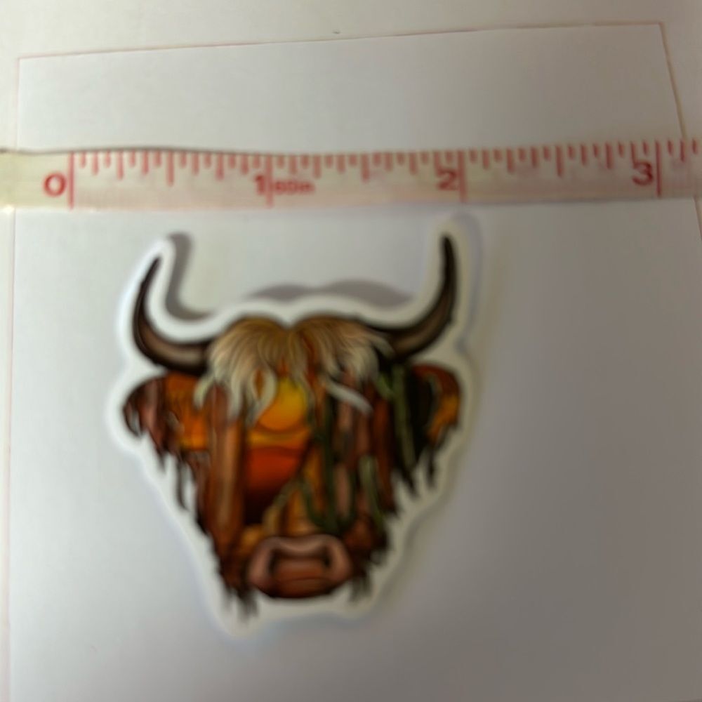 Highland Cow Sticker - Picture 2 of 2